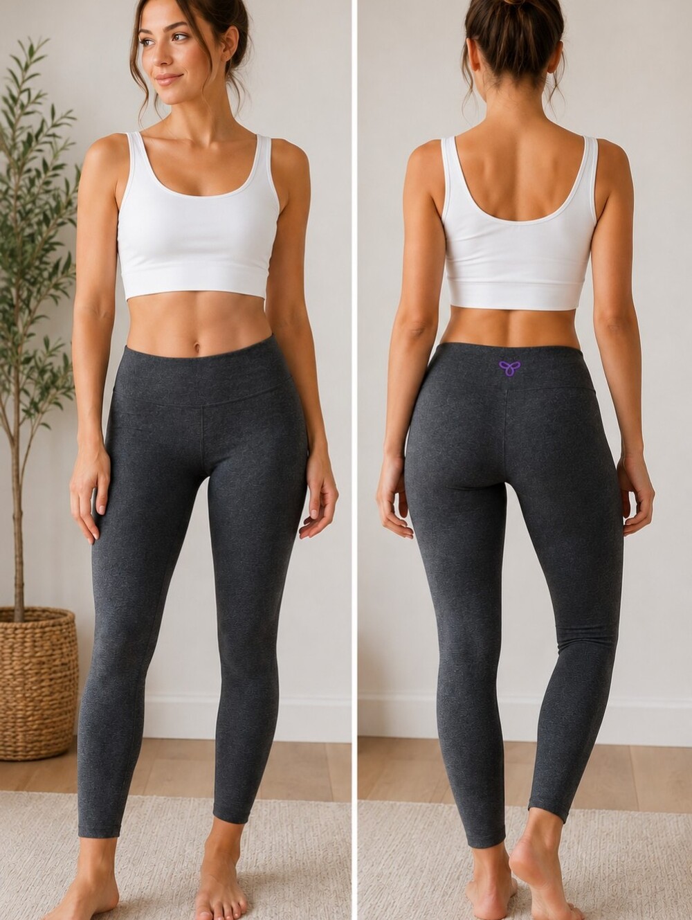 🩶 Cropped Yoga & Workout Capri Leggings – Size S – by TNA
